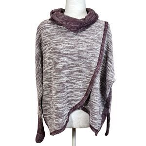 Calvin Klein Performance Women Sweater Sweatshirt Plum Lagenlook Athleisure Sz M